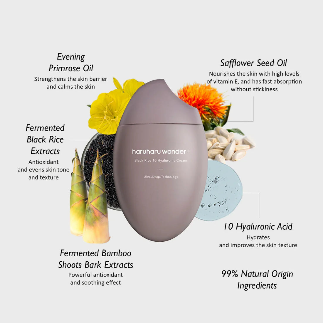 Haruharu Wonder Black Rice 10 Hyaluronic Cream 50ml
