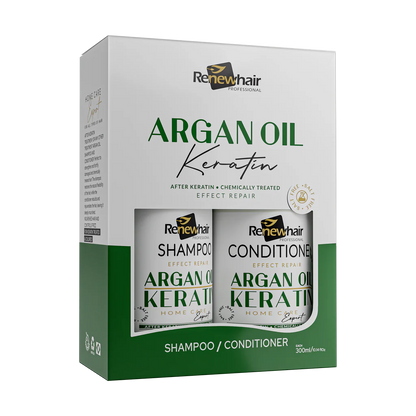 Renewhair Professional Argan Oil Keratin Shampoo &amp; Conditioner Kit (2x300ml)