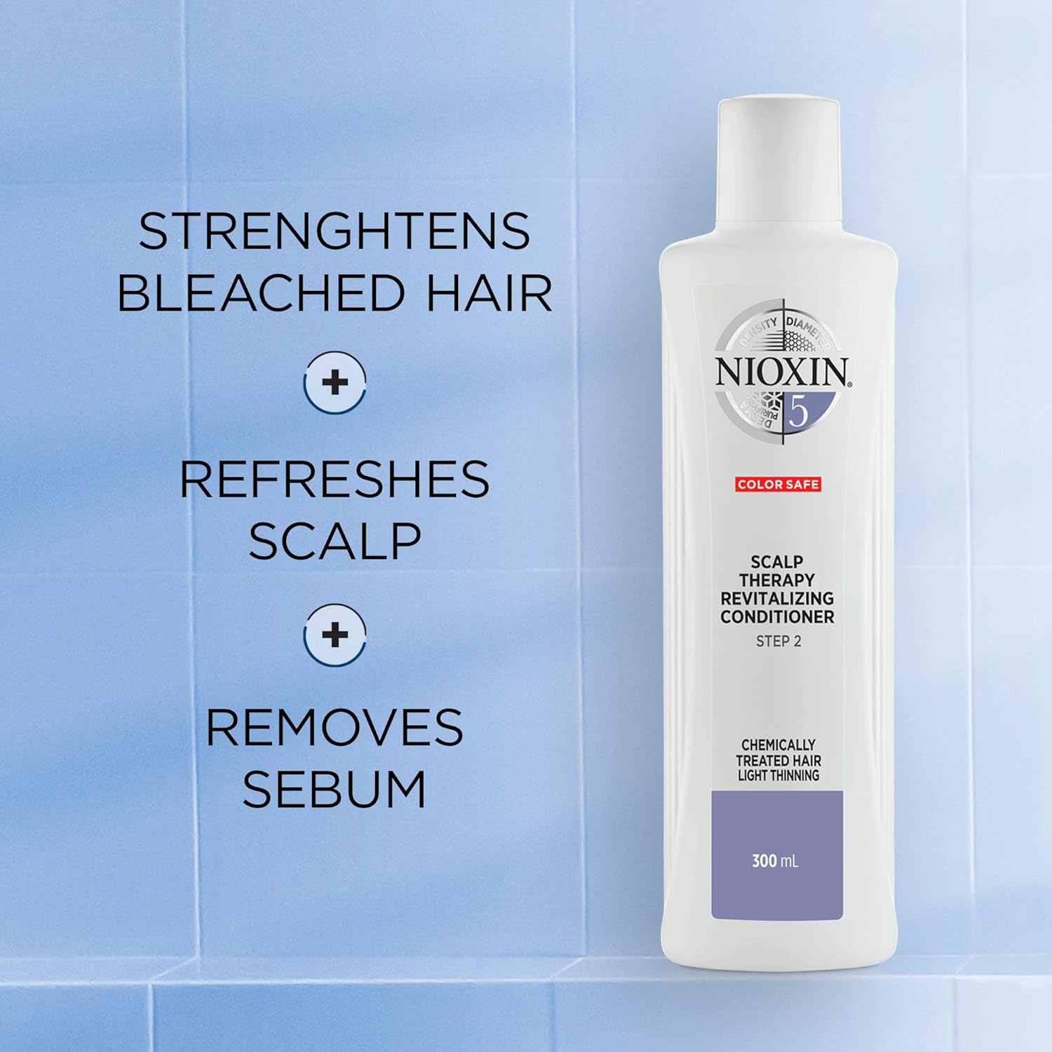 Nioxin System 5 Scalp Therapy Revitalizing Conditioner Chemically Treated Hair Light Thinning 300ml
