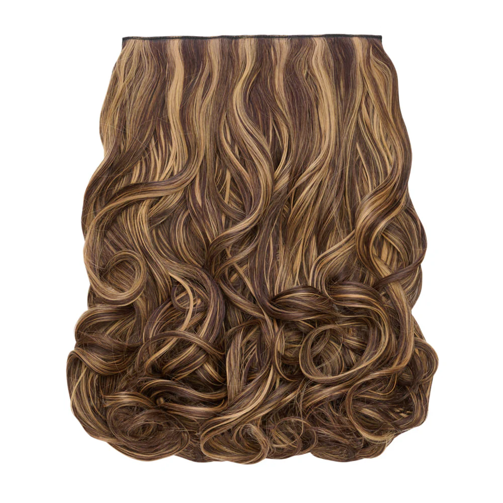 Stranded 20" One Piece Curly Clip-In