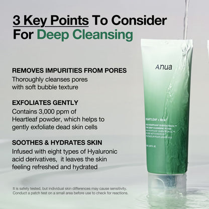 Anua Heartleaf Quercetinol Deep Cleansing Foam 150ml