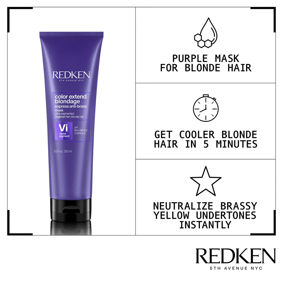 Extend Mask Redken Color Extend Blondage Express Anti-Brass Mask 250ml – Kiyo Beauty