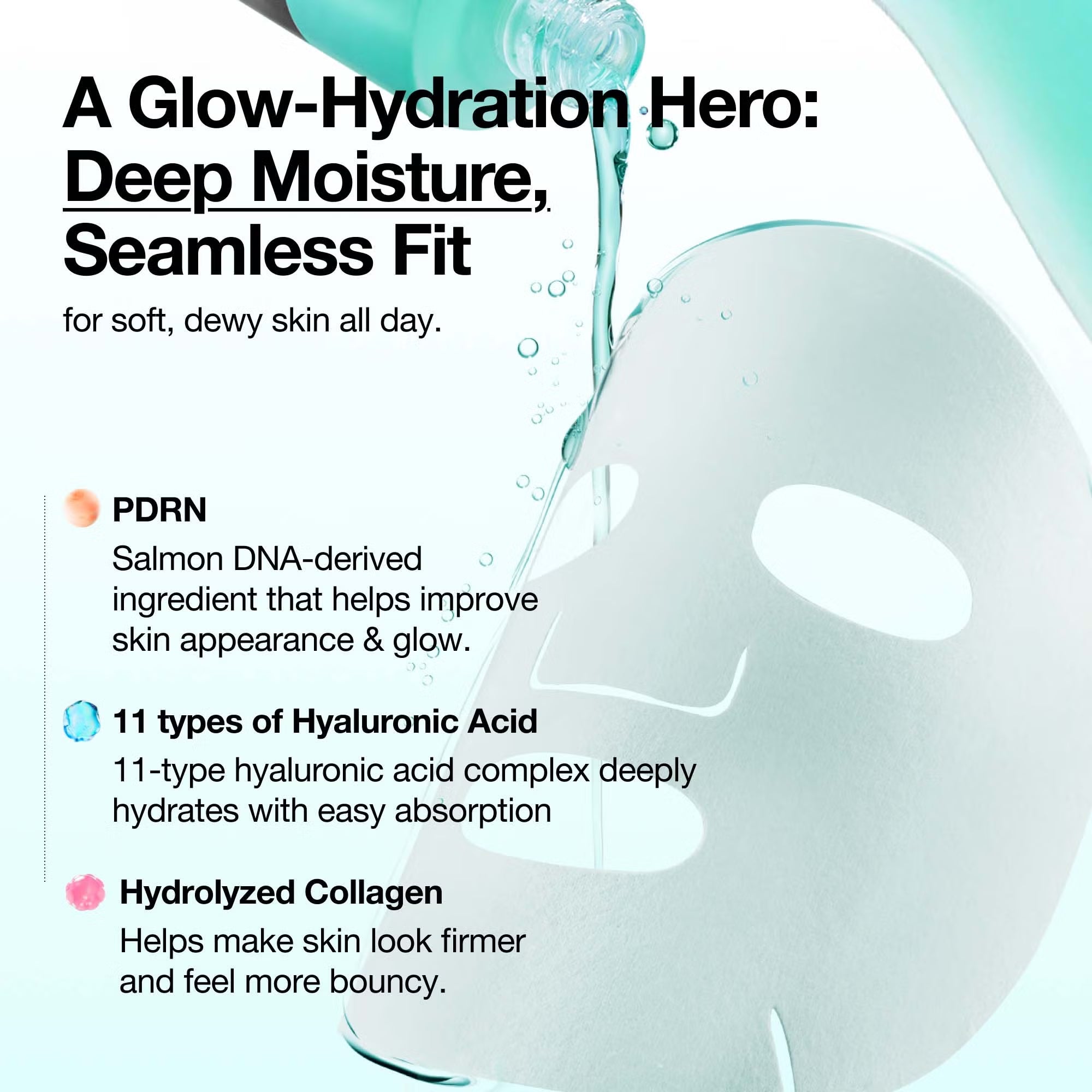 Anua PDRN Hyaluronic Acid Capsule 100 Serum Mask - 1 Sheet