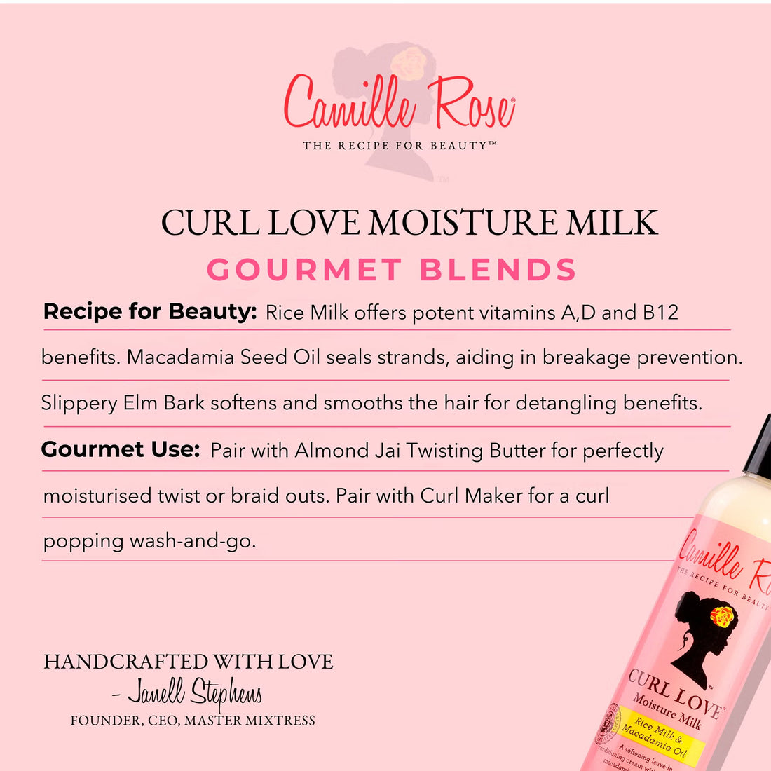 Camille Rose Naturals Curl Love Moisture Milk