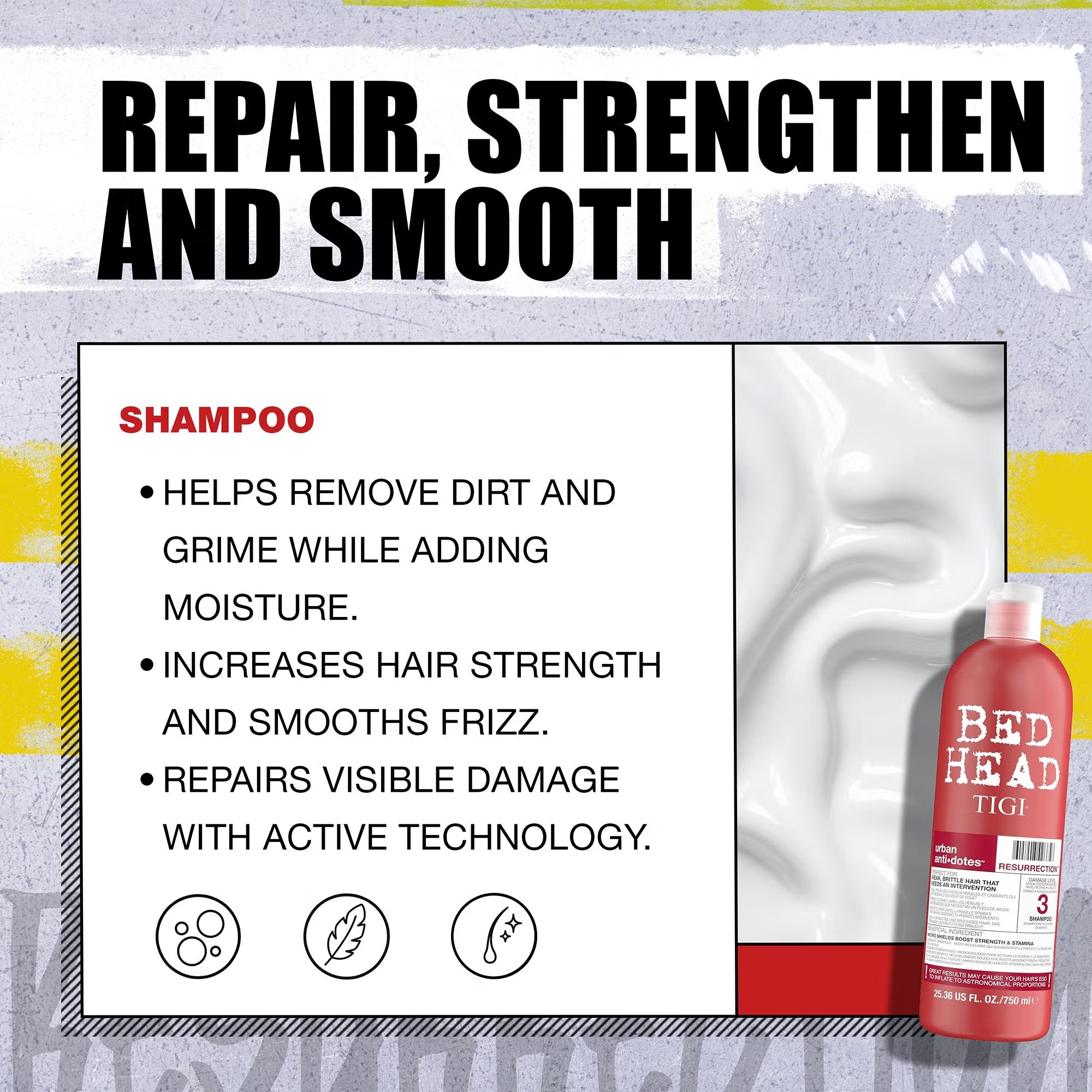 Bed Head by TIGI Resurrection Shampoo & Conditioner Set 750ml