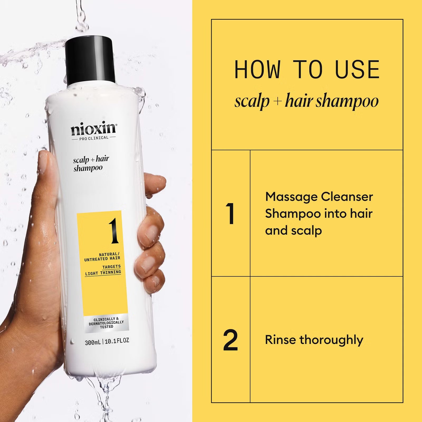 Nioxin System 1 Scalp + Hair Shampoo Light Thinning