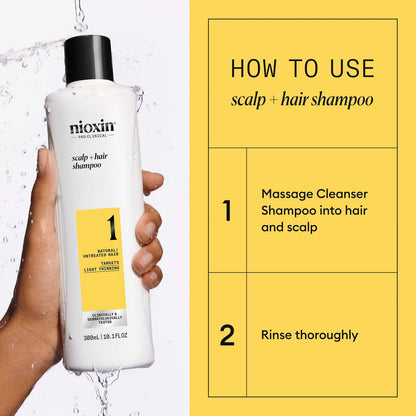 Nioxin System 1 Scalp + Hair Shampoo Light Thinning