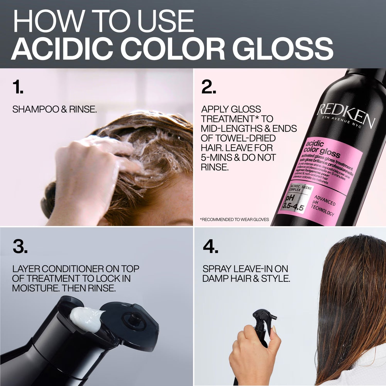 Redken Acidic Color Gloss Activated Glass Gloss Hair Treatment  237ml