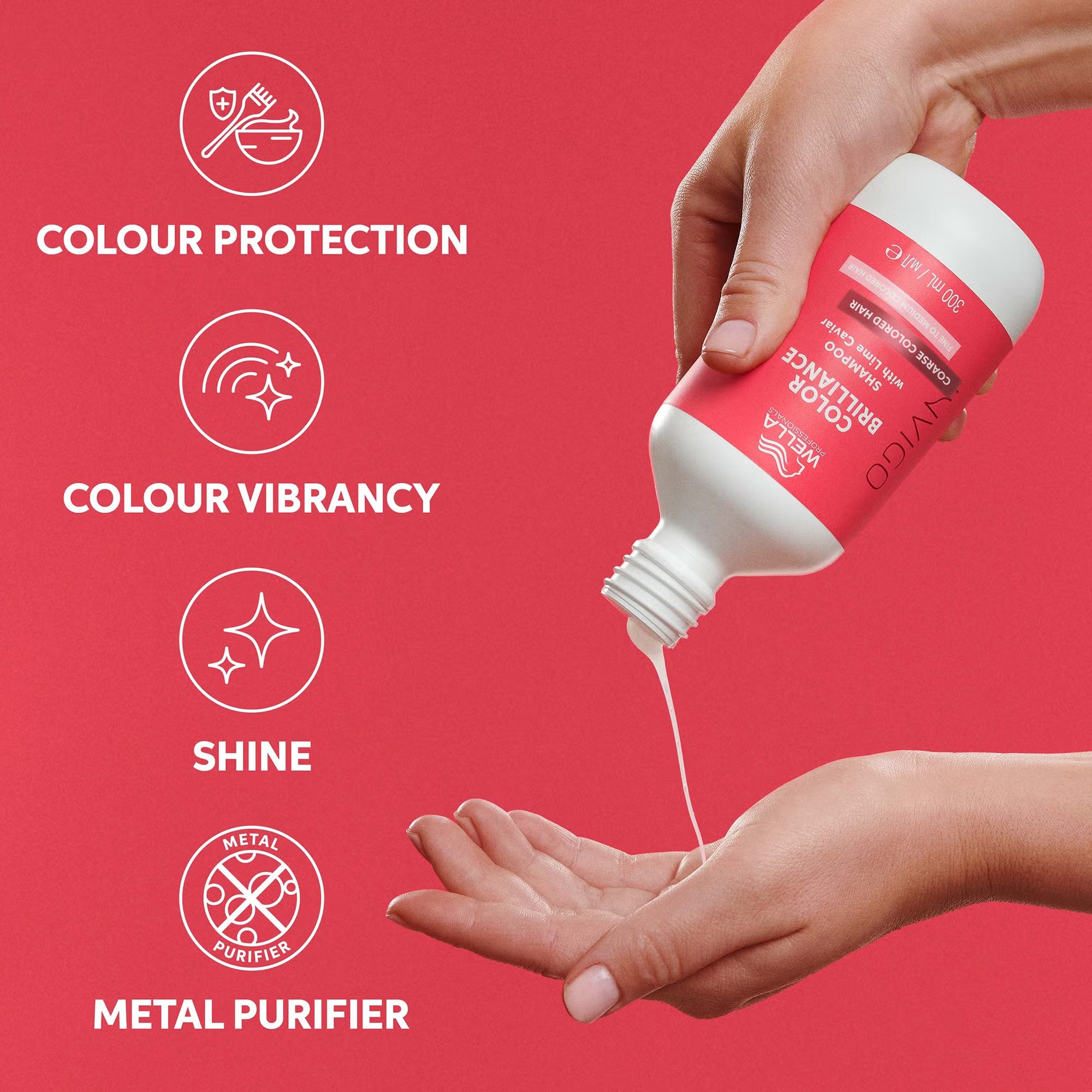 Wella Professionals INVIGO Brilliance Color Protection Shampoo for Coarse Hair