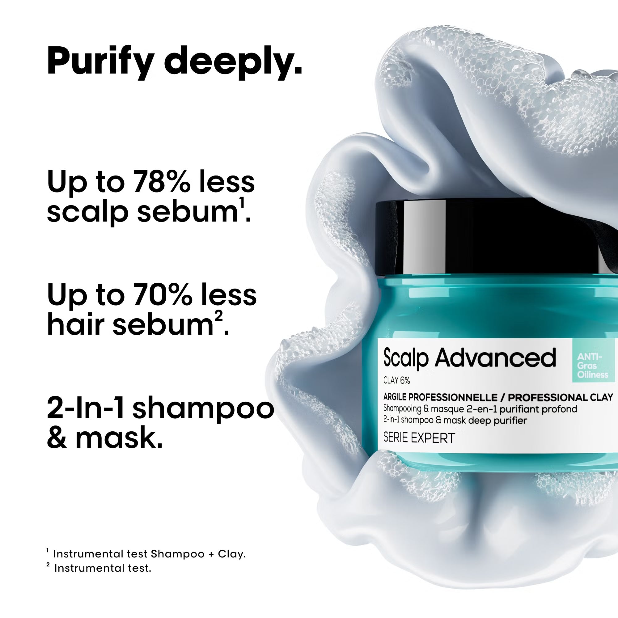 L'Oréal Professionnel Scalp Advanced Anti-Oiliness 2-in-1 Deep Purifier Clay Hair Mask