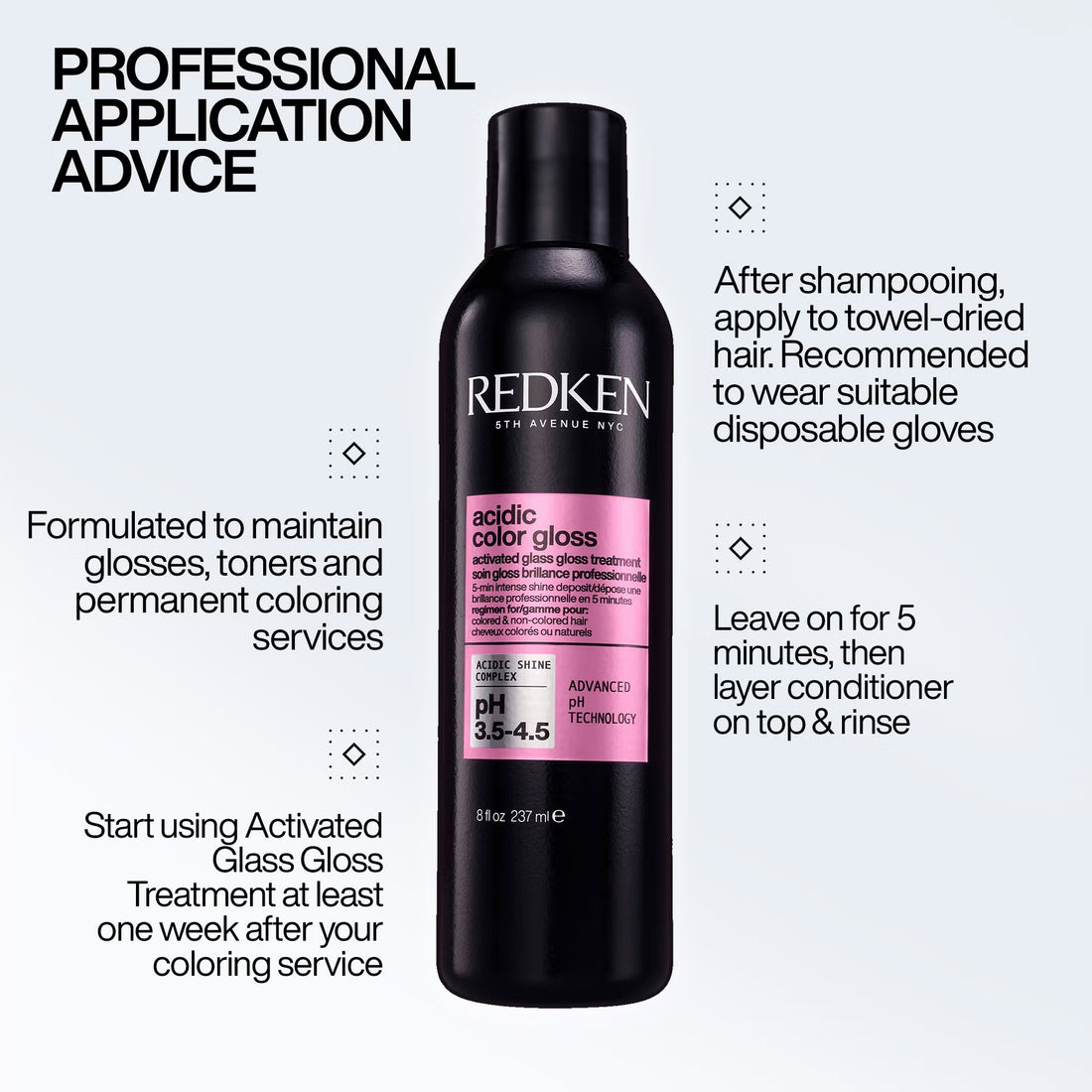 Redken Acidic Color Gloss Activated Glass Gloss Hair Treatment  237ml