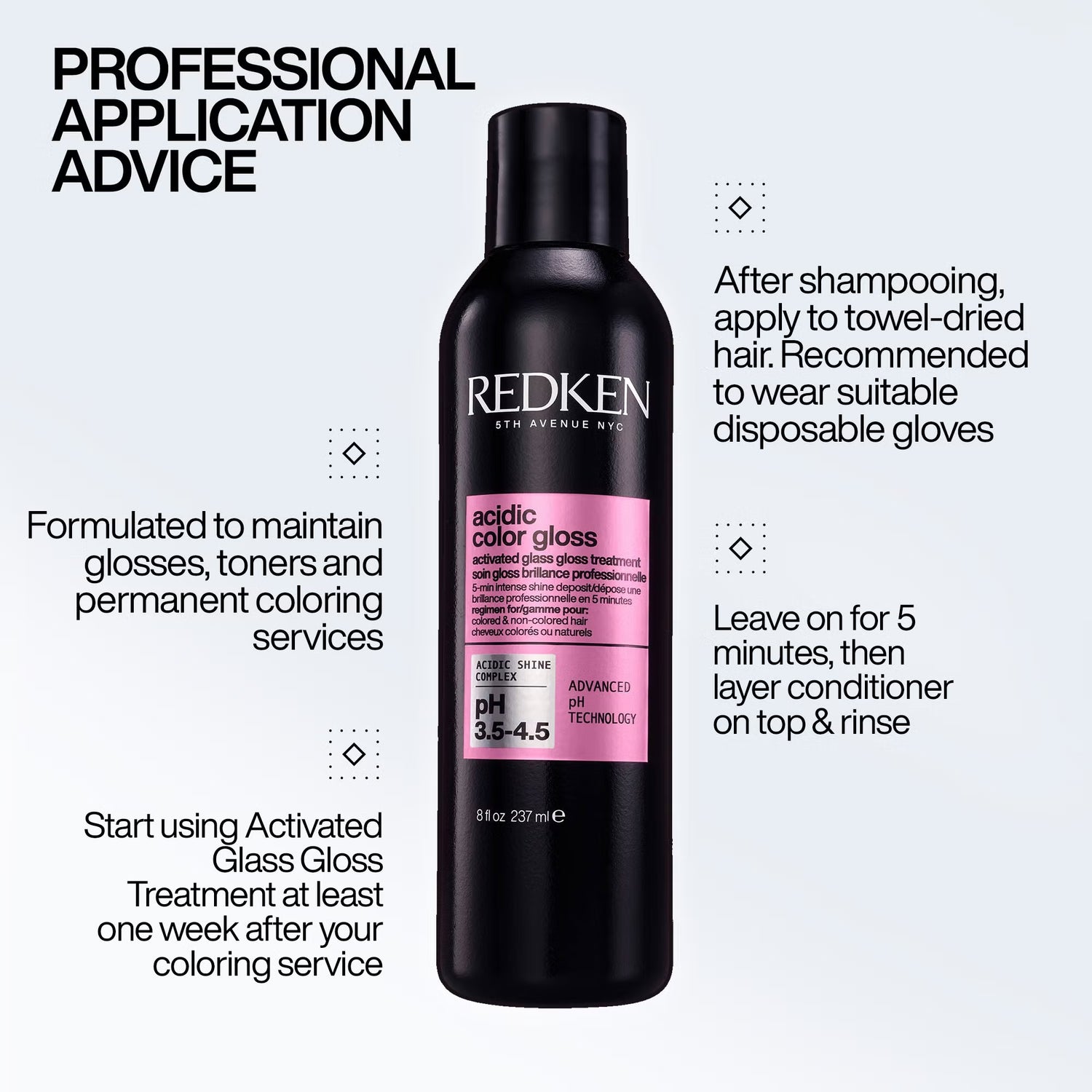 Redken Acidic Color Gloss Activated Glass Gloss Hair Treatment  237ml