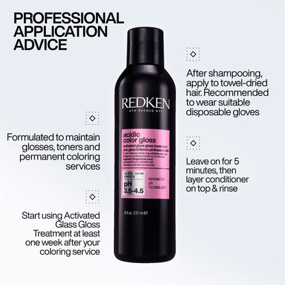 Redken Acidic Color Gloss Activated Glass Gloss Hair Treatment  237ml