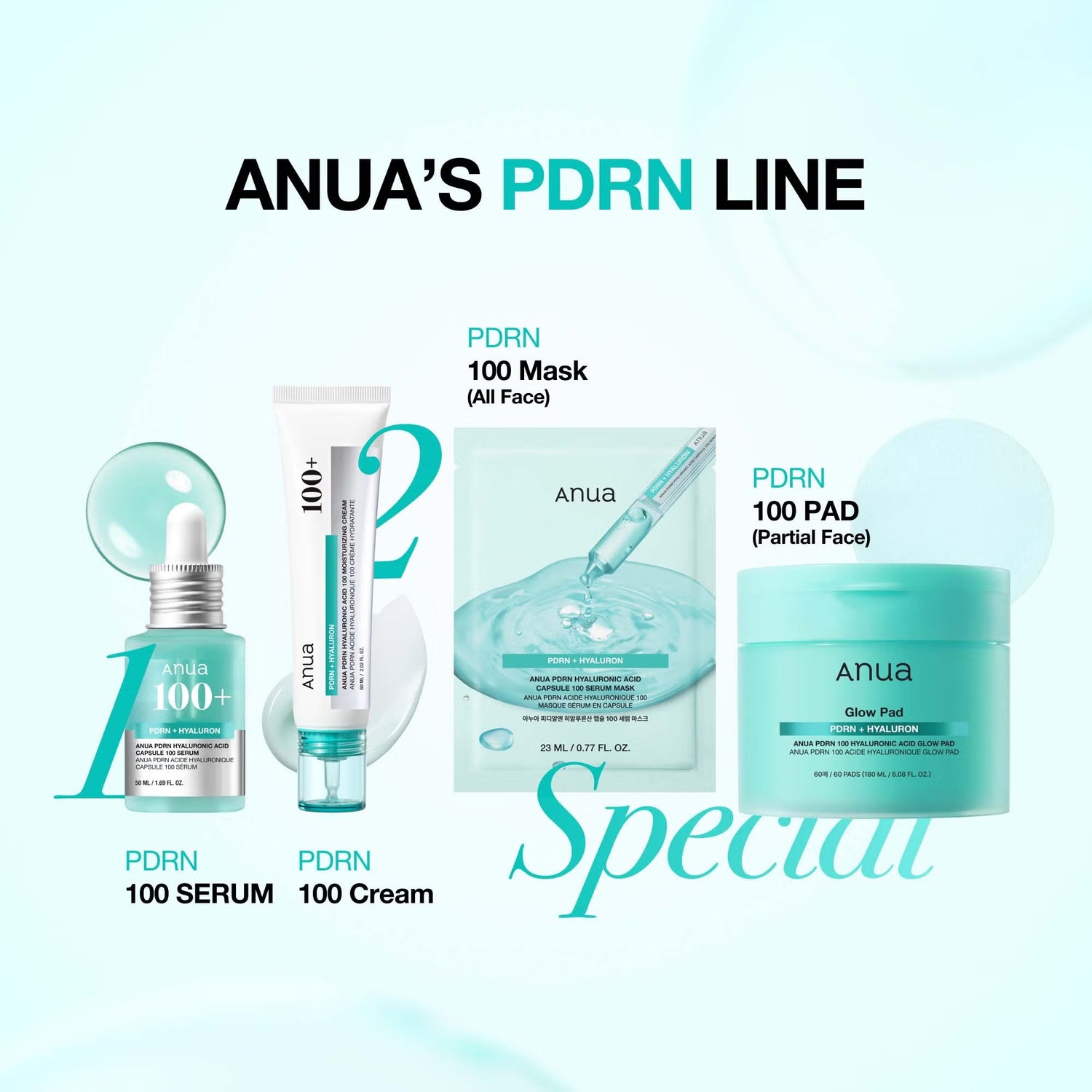Anua PDRN Hyaluronic Acid Capsule 100 Serum Mask - 1 Sheet