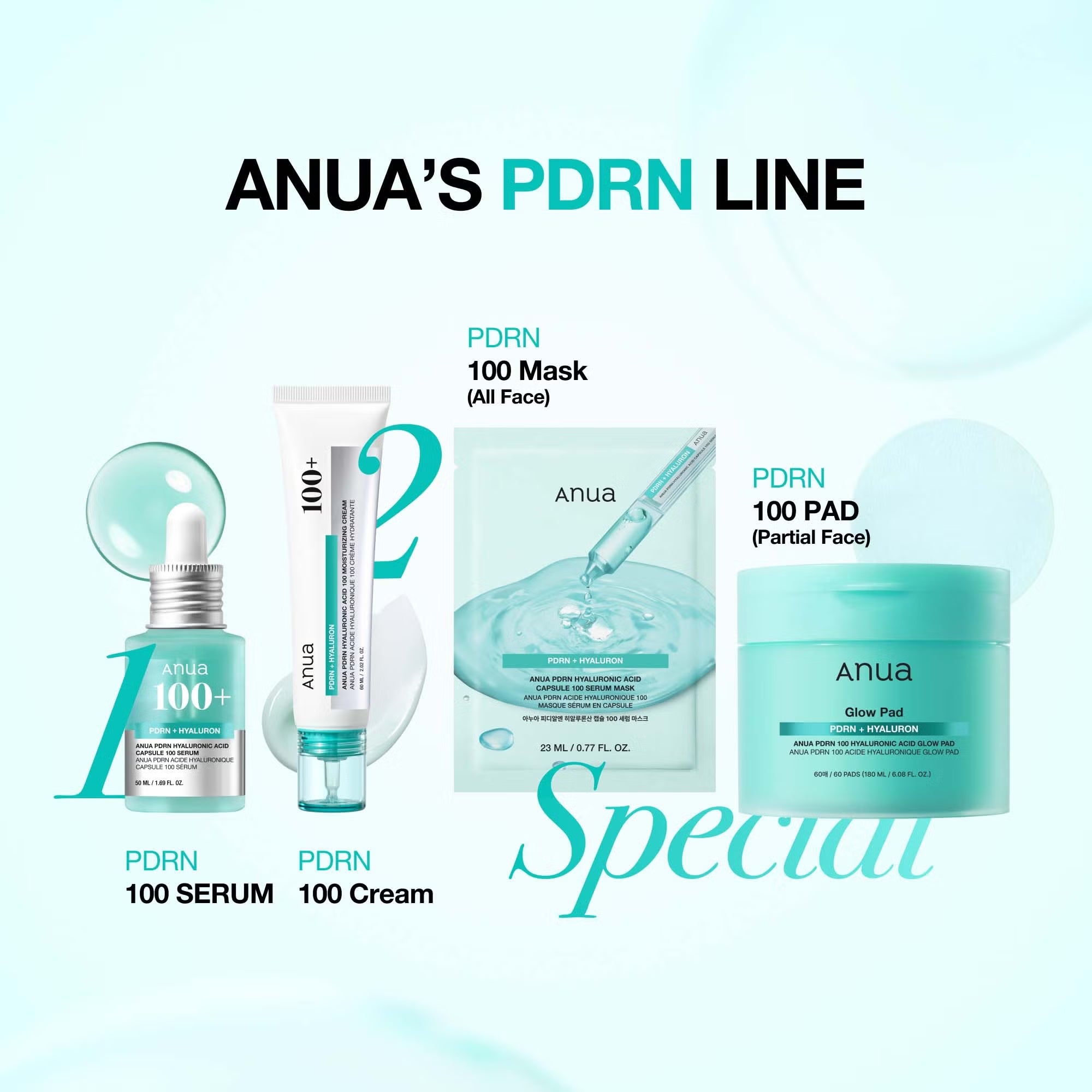 Anua PDRN Hyaluronic Acid Capsule 100 Serum Mask - 1 Sheet