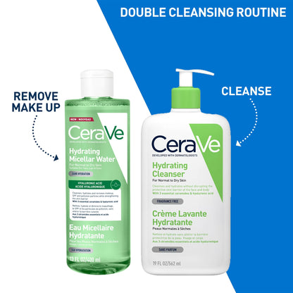 CeraVe Hydrating Micellar Water 24hr Hydration With Hyaluronic Acid 400ml