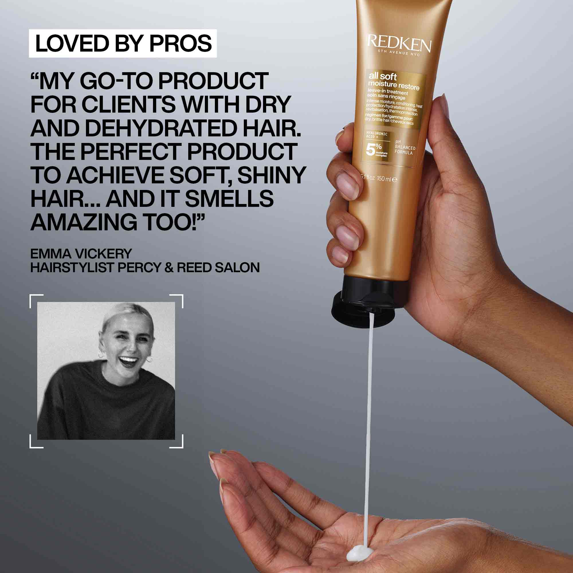 Redken All Soft Moisture Restore Leave-In Treatment for Dry Hair 150ml