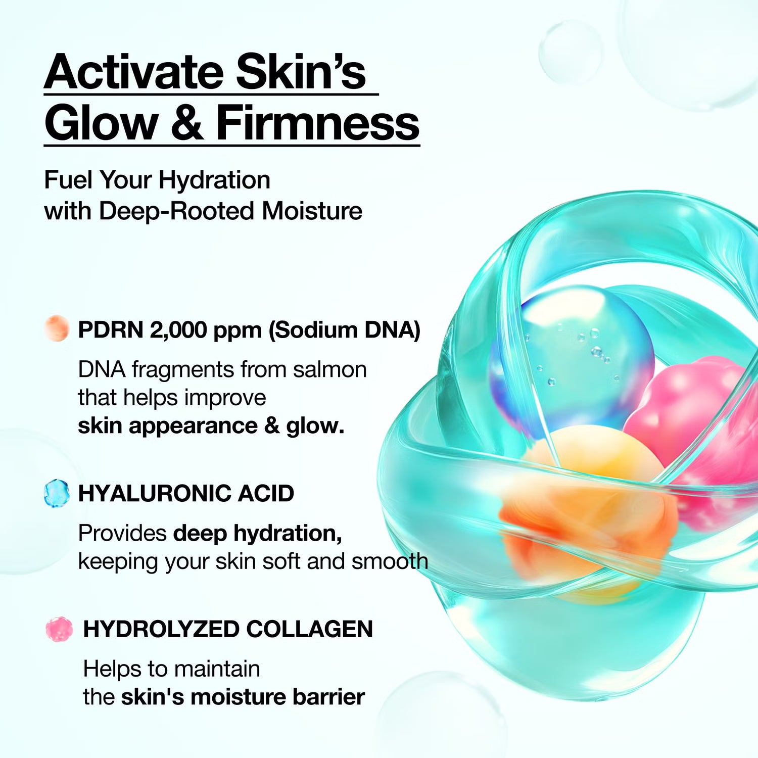 Anua PDRN Hyaluronic Acid Hydrating Capsule Mist 100ml key ingredients