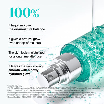 Anua PDRN Hyaluronic Acid Hydrating Capsule Mist 100ml key benefits