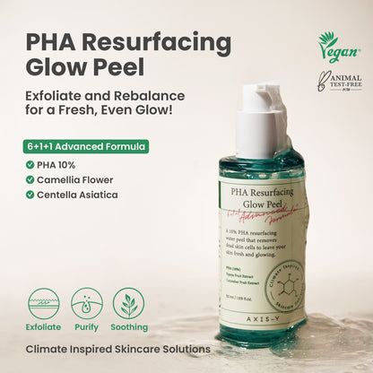 AXIS-Y PHA Resurfacing Glow Peel 50ml formula