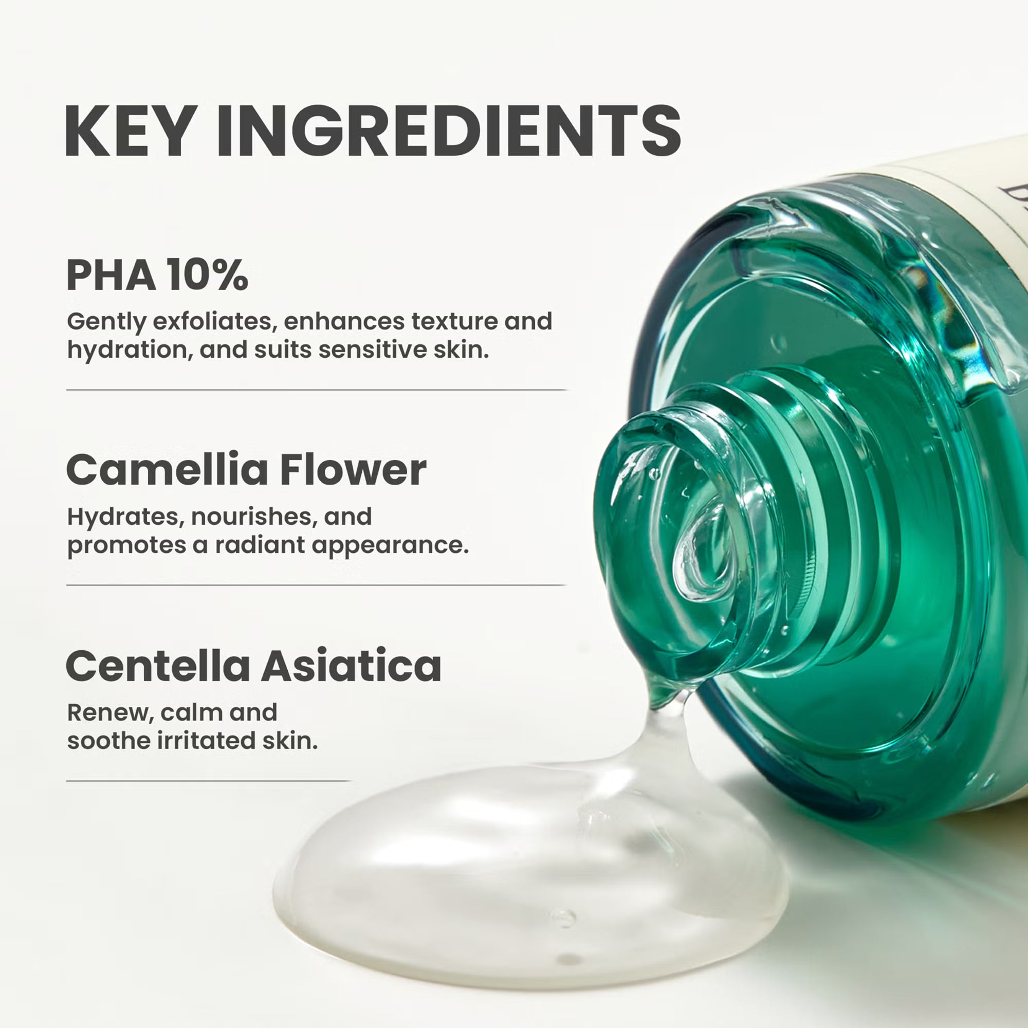 AXIS-Y PHA Resurfacing Glow Peel 50ml  key ingredients