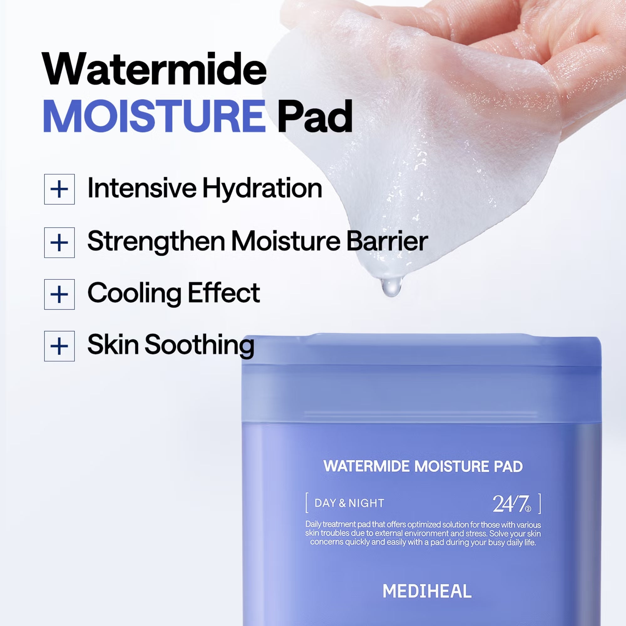 MEDIHEAL Watermide Moisturise Pad 100 Pads