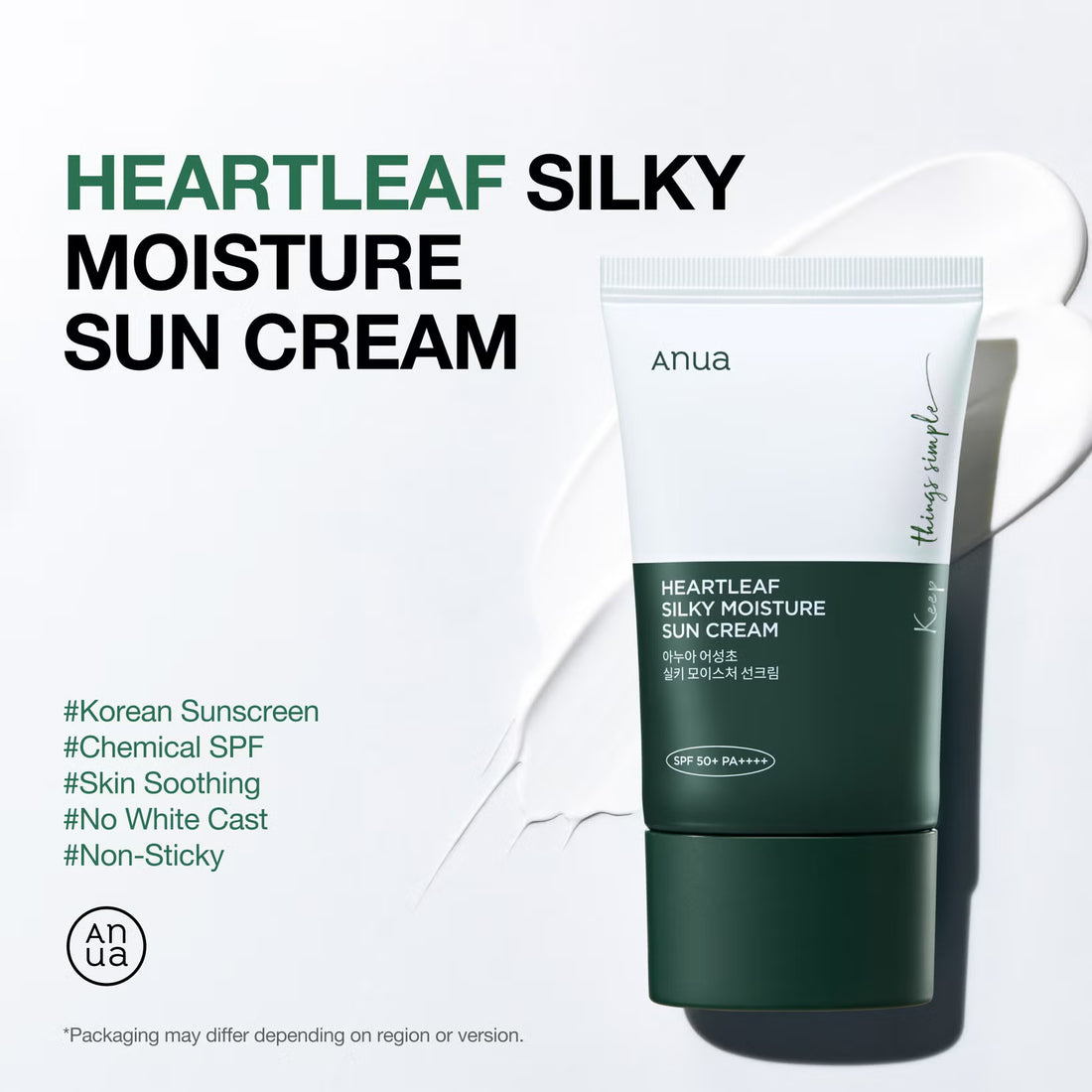Anua Heartleaf Silky Moisture Sun Cream SPF50+ PA++++ 50ml