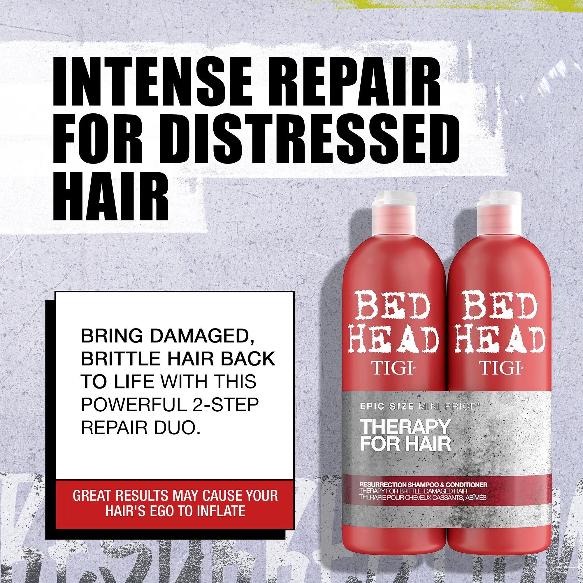 Bed Head by TIGI Resurrection Shampoo & Conditioner Set 750ml