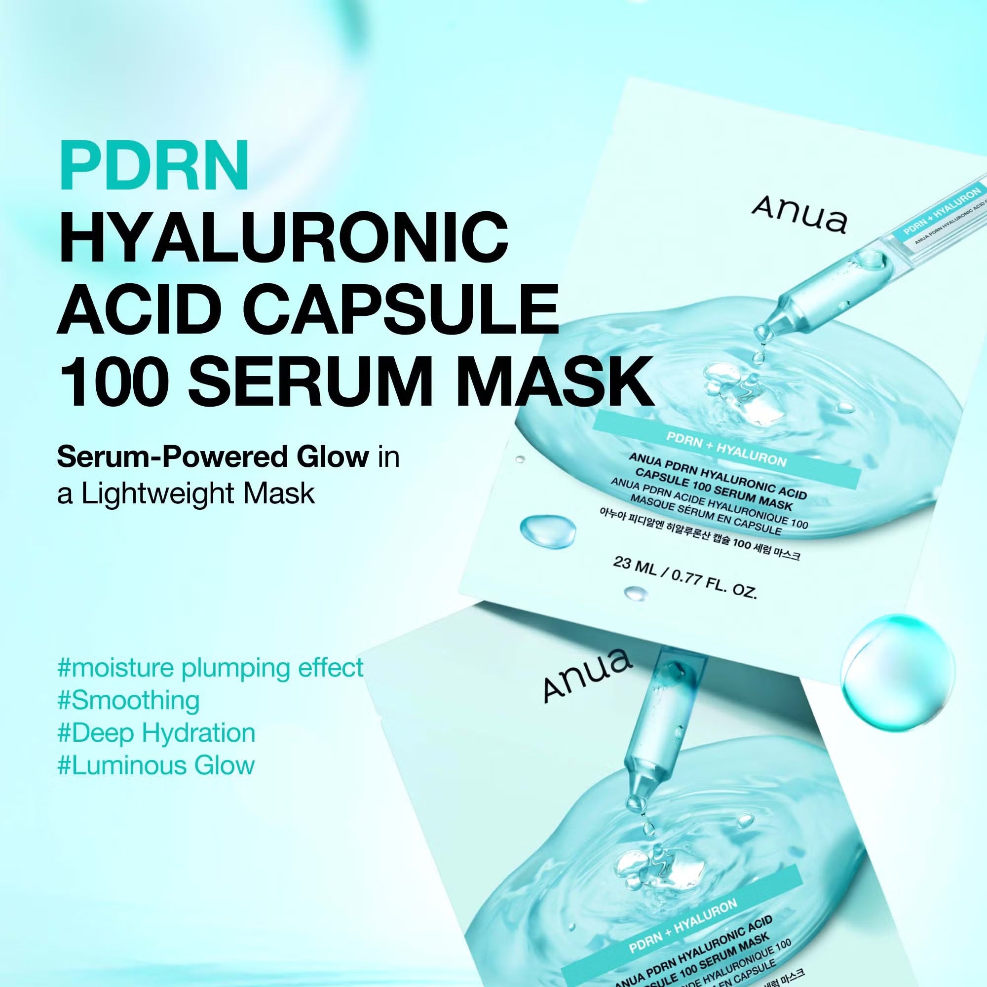 Anua PDRN Hyaluronic Acid Capsule 100 Serum Mask - 1 Sheet