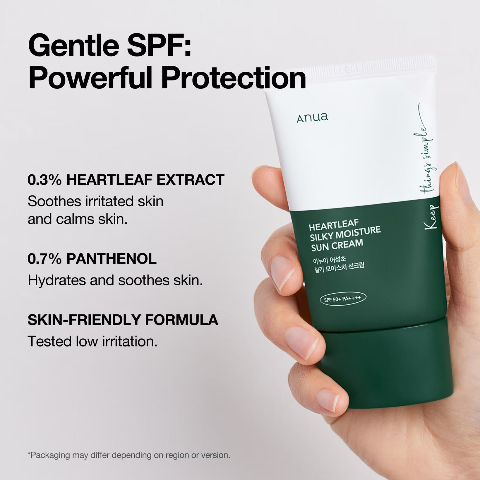 Anua Heartleaf Silky Moisture Sun Cream SPF50+ PA++++ 50ml