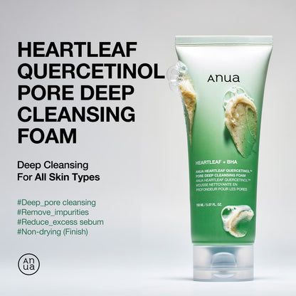Anua Heartleaf Quercetinol Deep Cleansing Foam 150ml