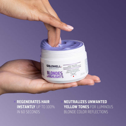 Goldwell Dualsenses Blonde And Highlights Anti-Yellow 60 Sec Treatment Mask