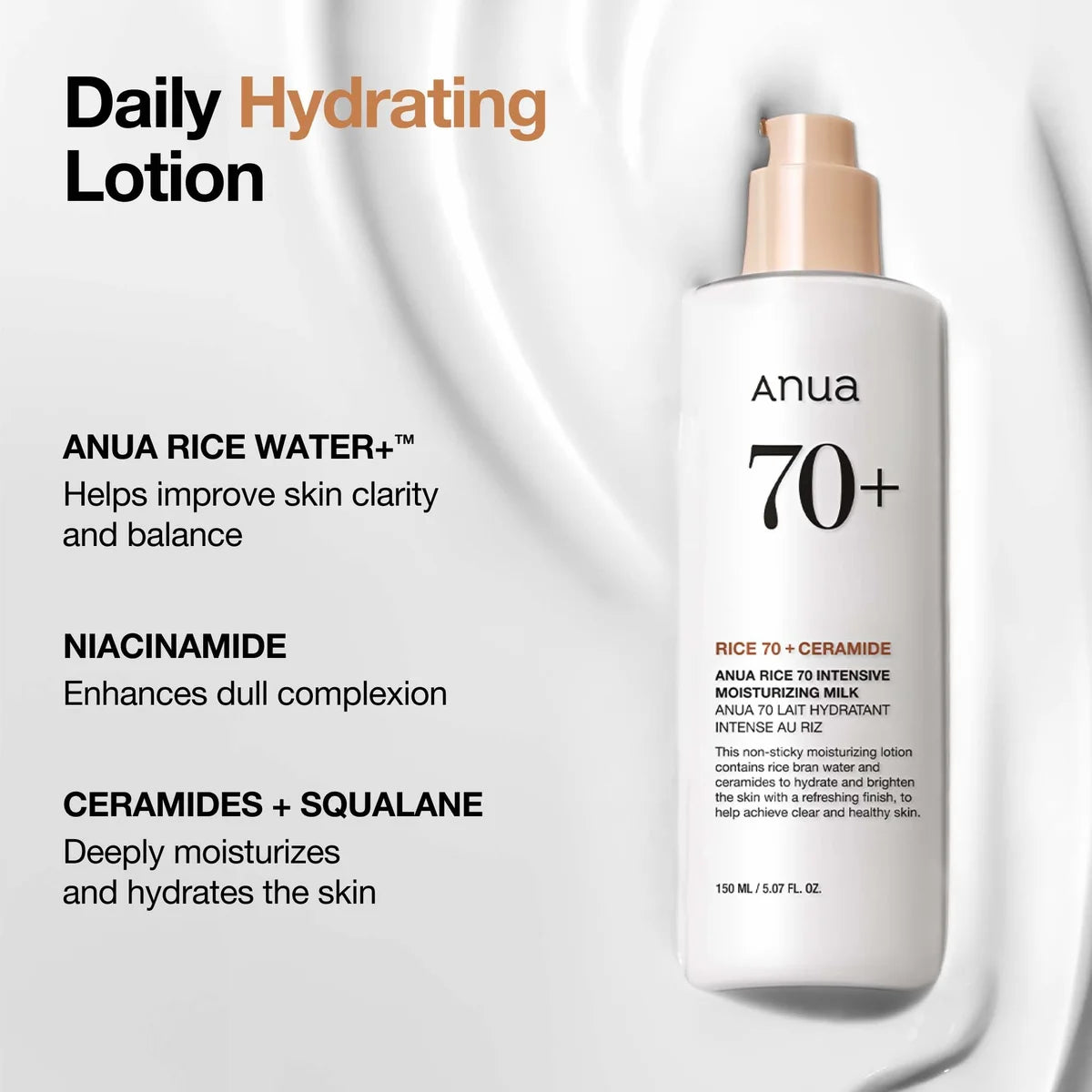 Anua Rice 70 Intensive Moisturizing Milk 150ml