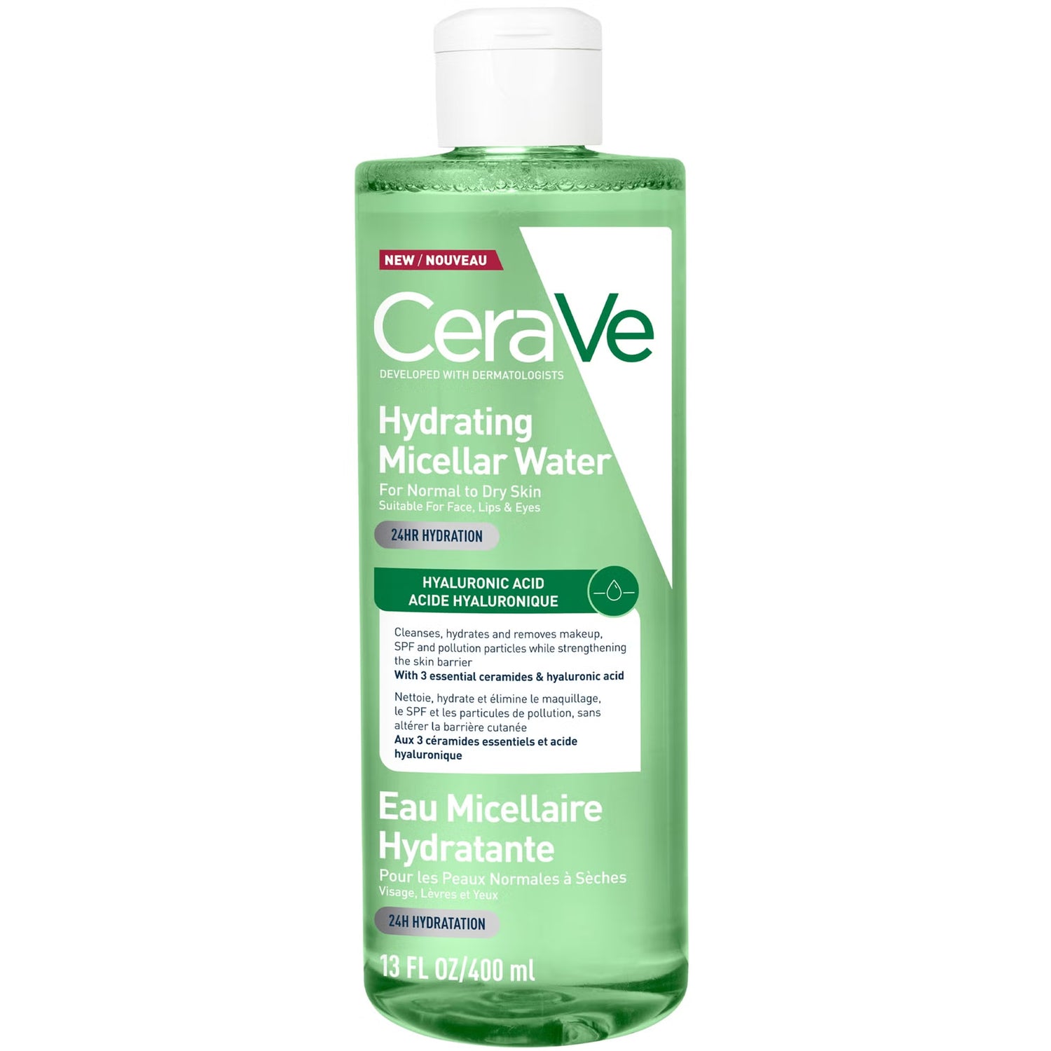 CeraVe Hydrating Micellar Water 24hr Hydration With Hyaluronic Acid 400ml