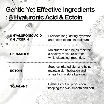 Anua 8 Hyaluronic Acid Hydrating Gentle Gel Cleanser 150ml