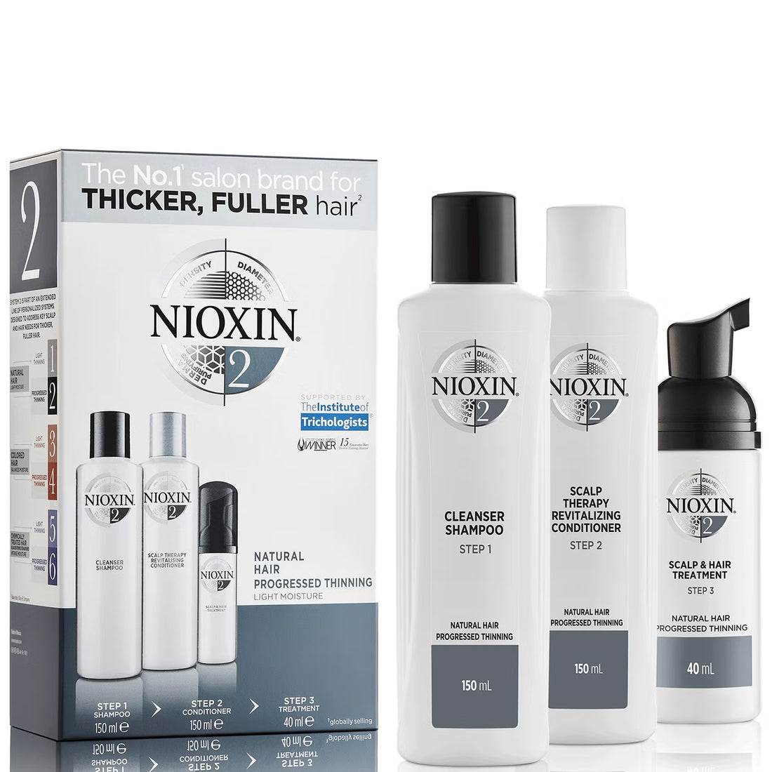Nioxin System 2 Natural Hair Progressed Thinning Trial Kit