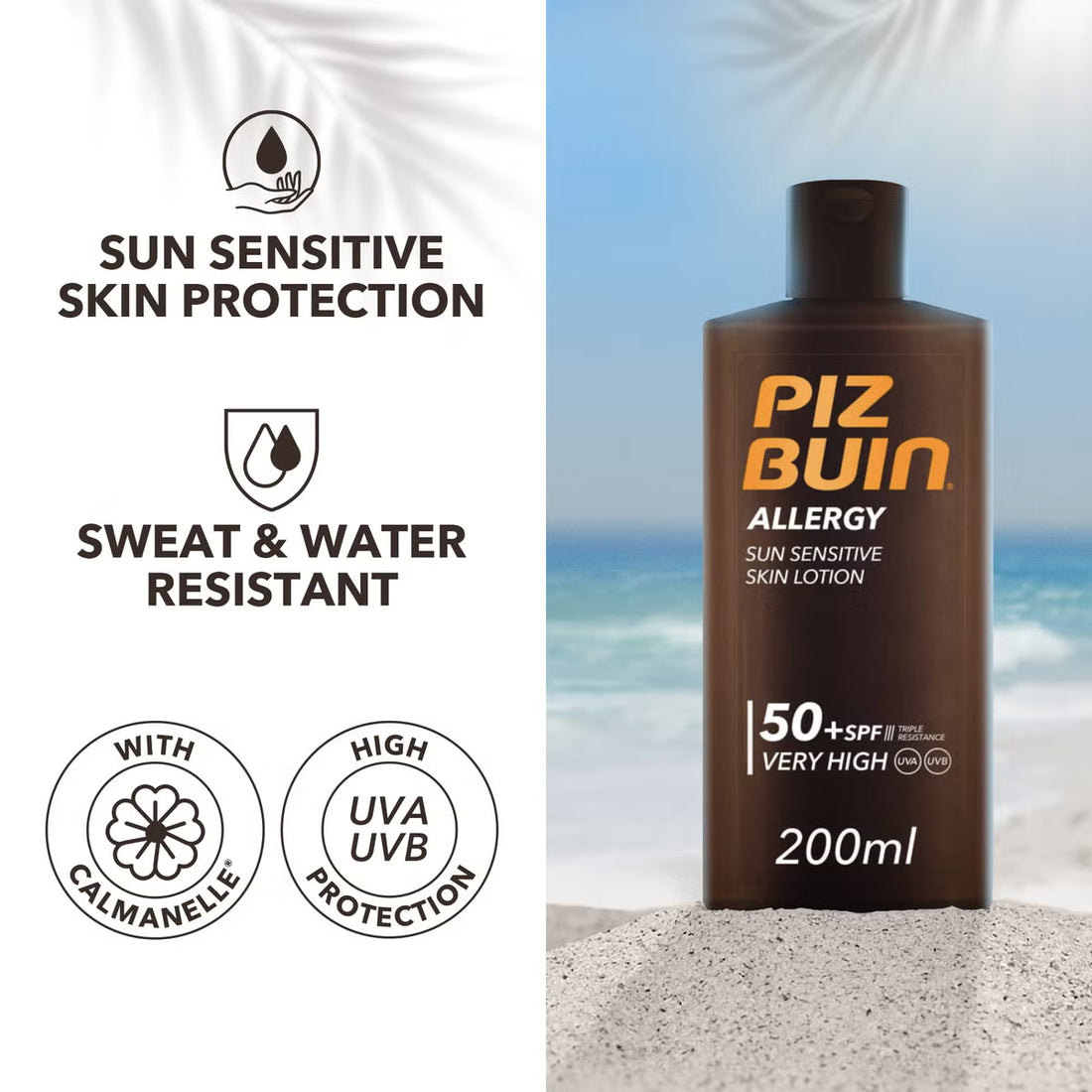Piz Buin Moisturising Sun Lotion SPF 50+ 200ml
