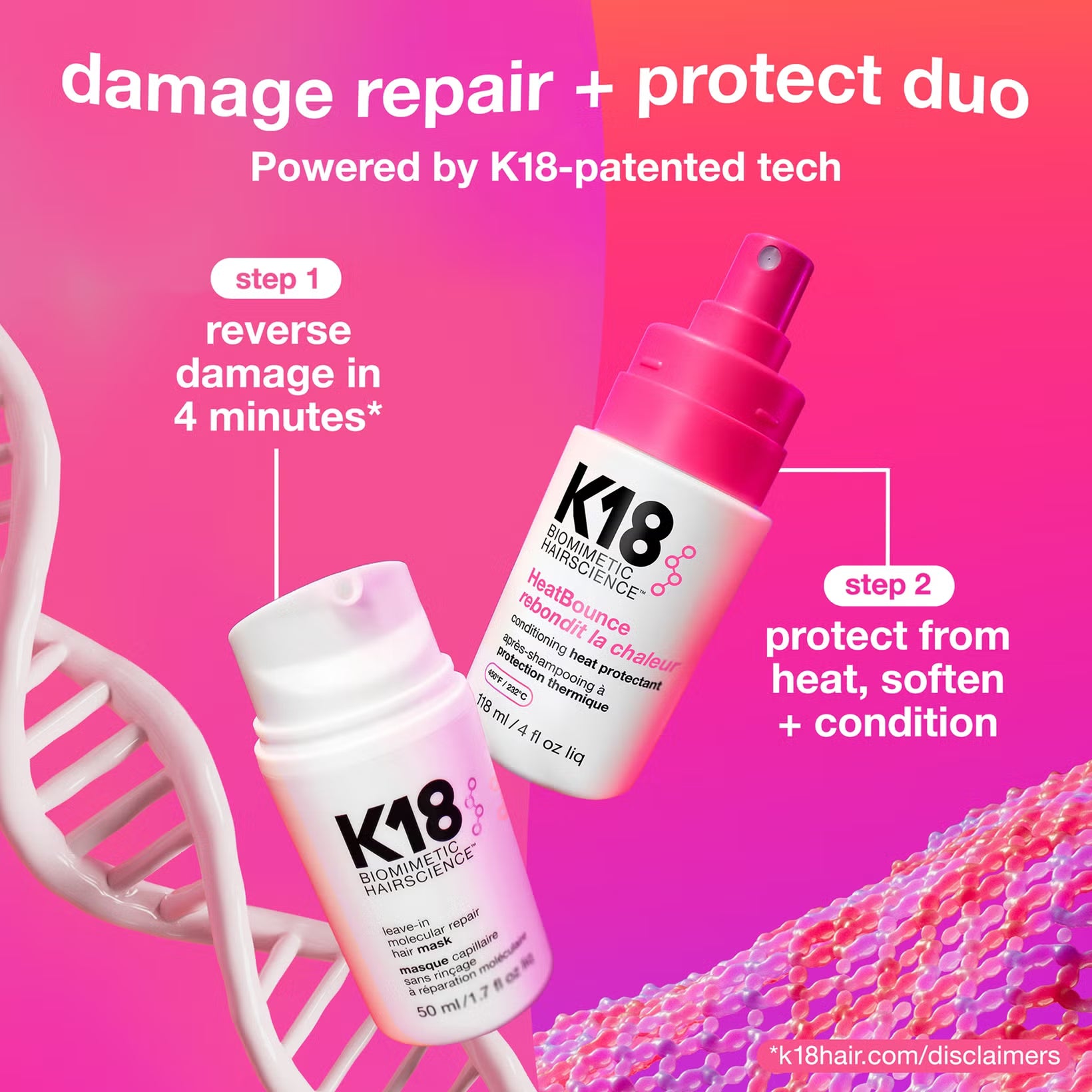 K18 HeatBounce Conditioning Heat Protectant