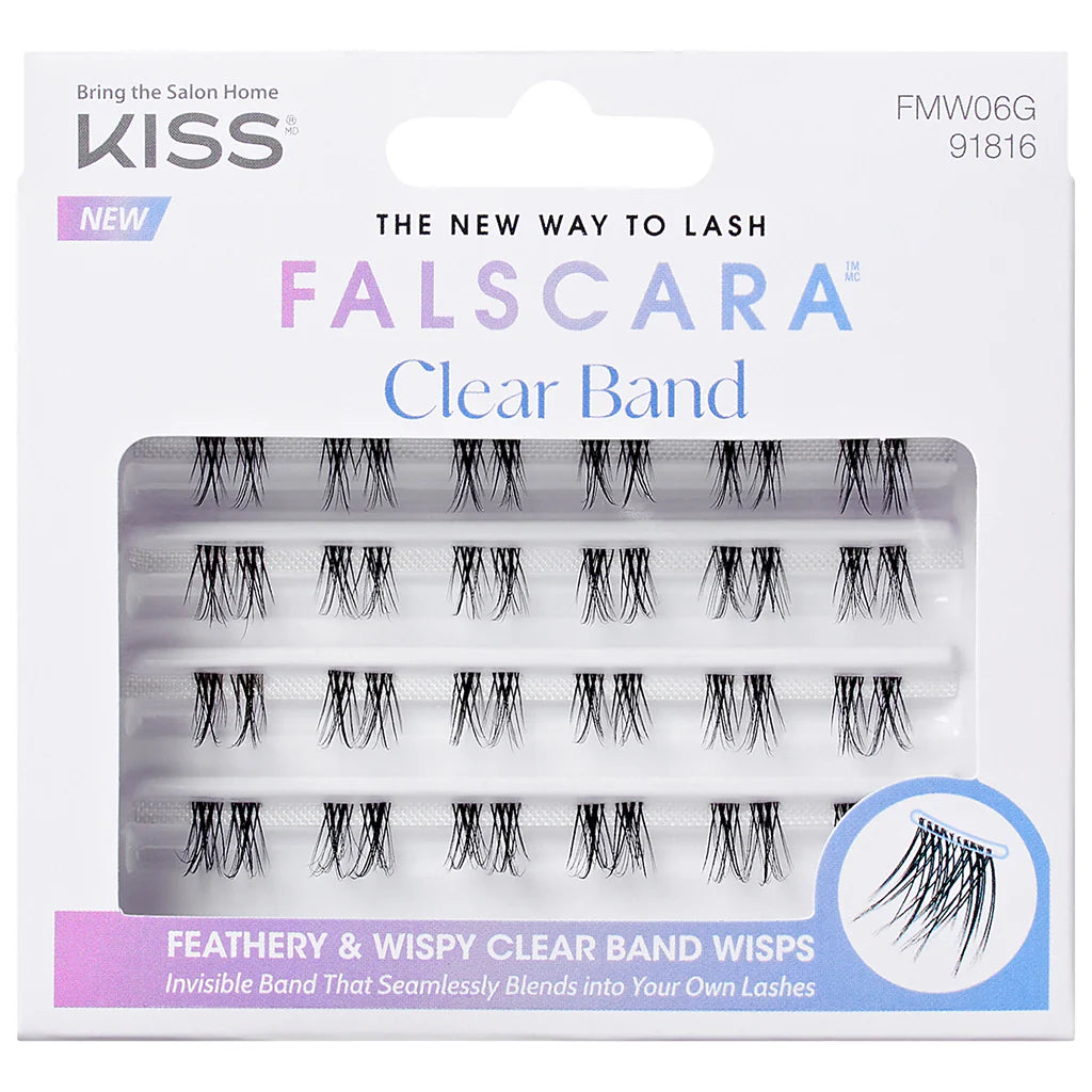 Kiss Falscara - Feathery & Wispy Clear Band
