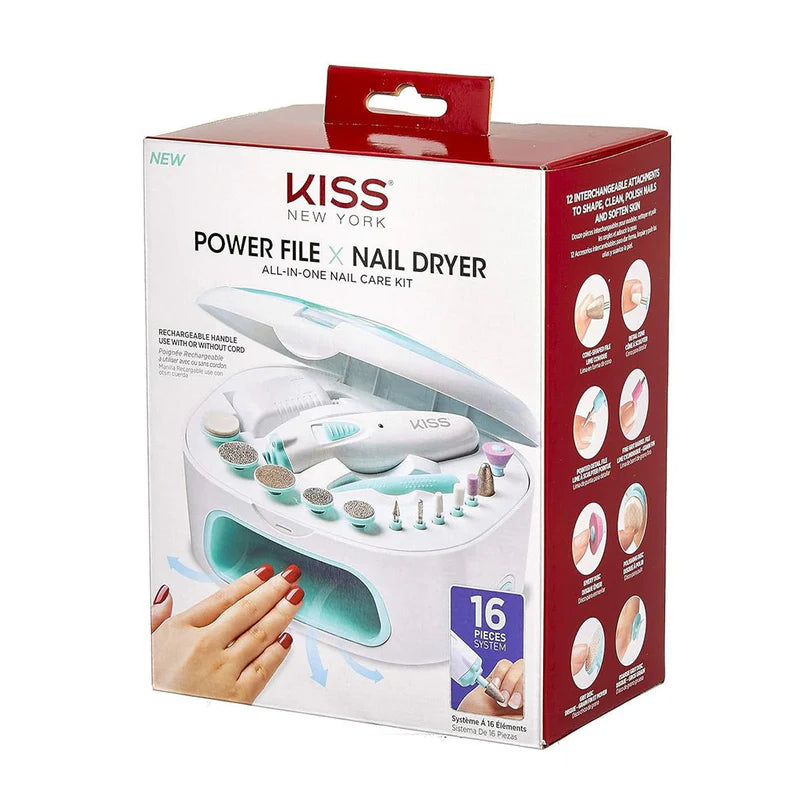 Red By Kiss Power File &amp; Nail Dryer Nail Care Kit