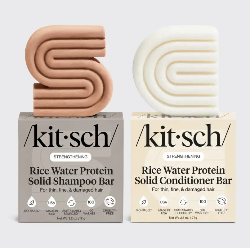 Kitsch Rice Water Shampoo &amp; Conditioner Bar Bundle - 2pc
