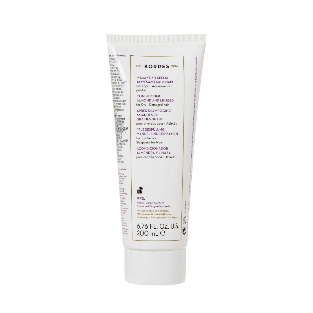 Korres Almond + Linseed Conditioner for Dry/Damaged Hair 200ml