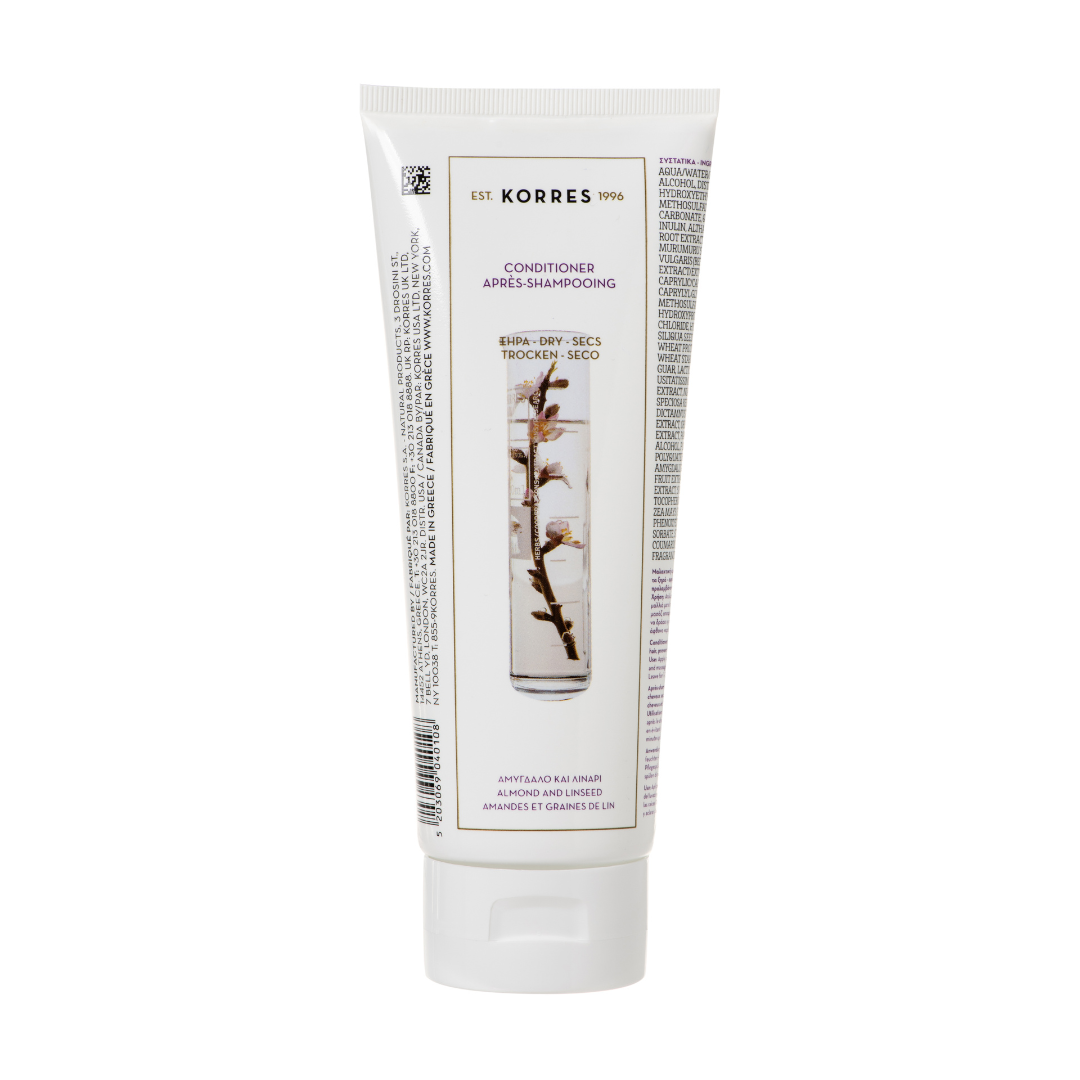 Korres Almond + Linseed Conditioner for Dry/Damaged Hair 200ml