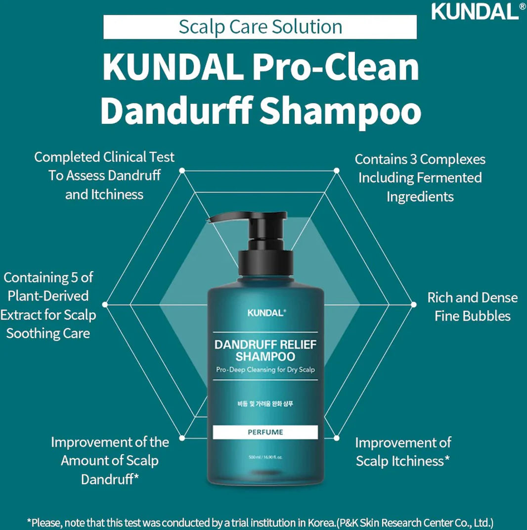 KUNDAL Dandruff Relief Shampoo Apple Green Tea 500ml