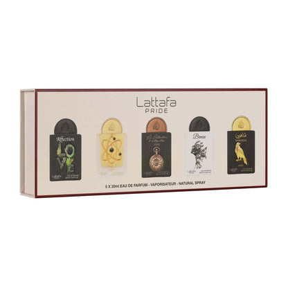 Lattafa Pride Collection 01 Eau de Parfum Unisex Fragrance Spray Gift Set (5 x 20ml)