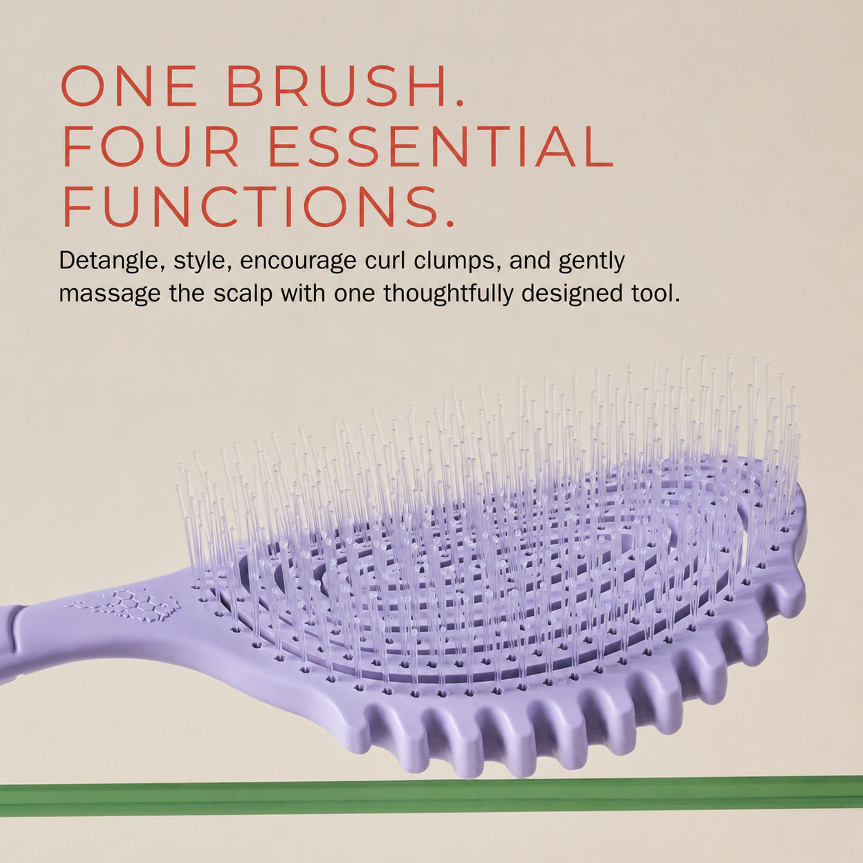 Bounce Curl Detangle Define EdgeLift Brush - Lavender