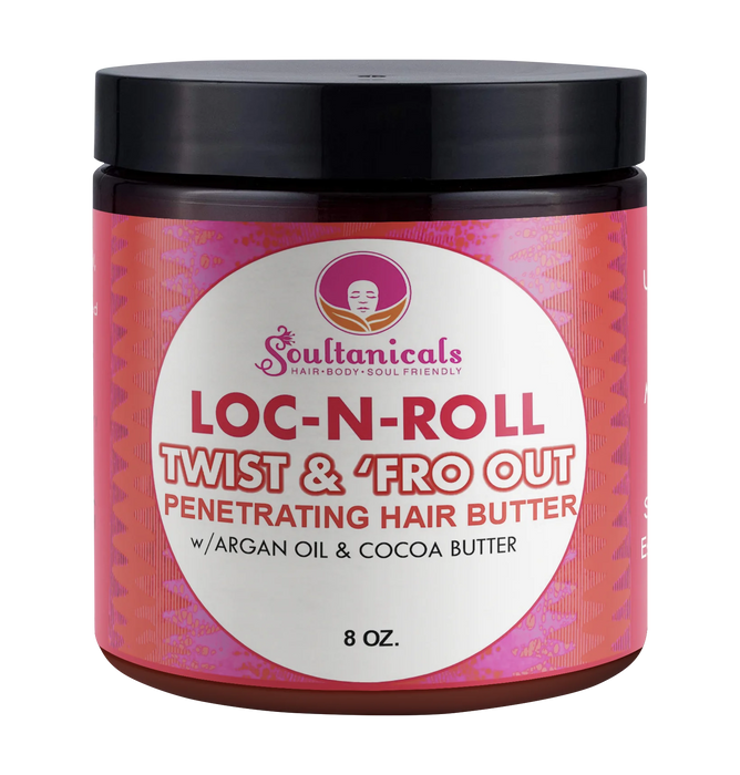 Soultanicals Loc-N-roll, Twist & Fro Out Penetrating Hair Butter 8oz