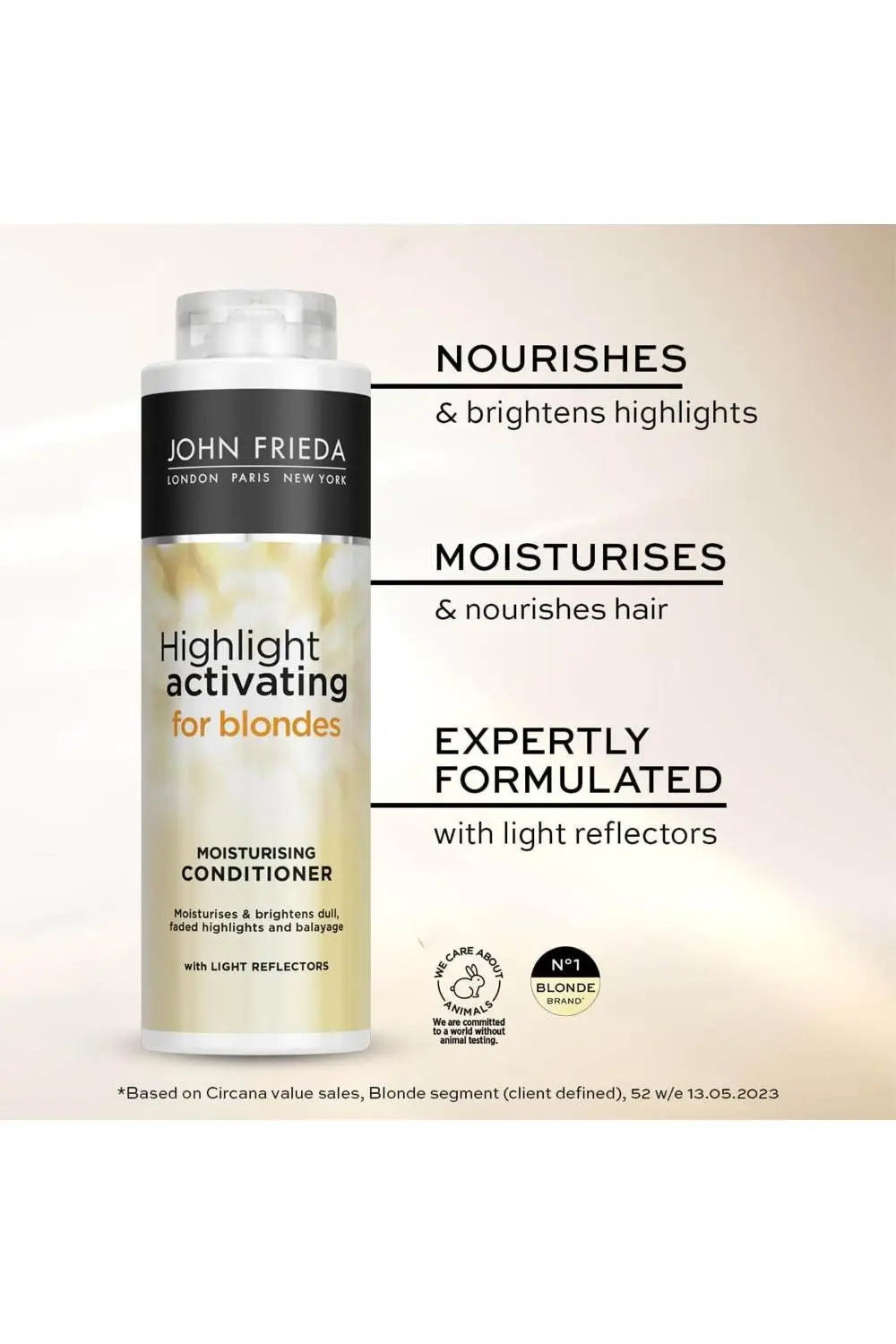 John Frieda Highlight Activating Moisturising Shampoo &amp; Conditioner Duo - 2 x 500ml