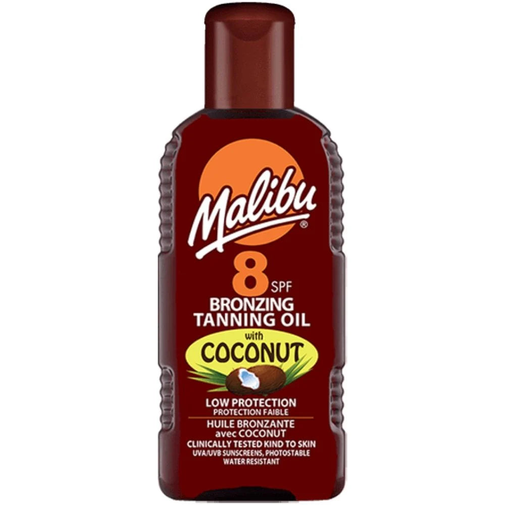 Malibu Fast Tanning Oil SPF 8 With Coconut