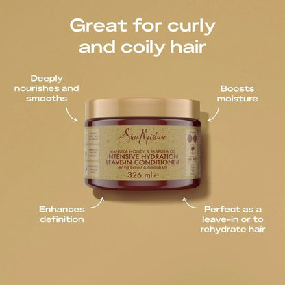 SheaMoisture Manuka Honey &amp; Mafura Oil Intensive Hydration Leave-In Conditioner 326ml